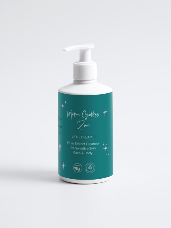 VIOLET FLAME Plum Extract Cleanser for Sensitive Skin Face & Body