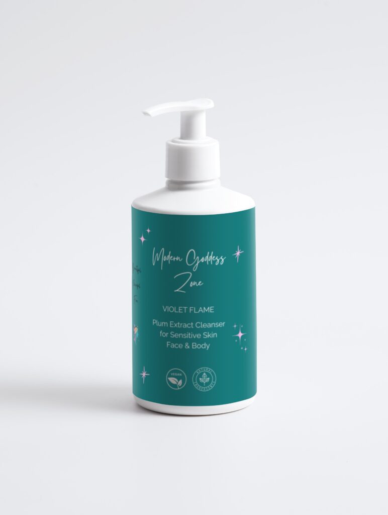 VIOLET FLAME Plum Extract Cleanser for Sensitive Skin Face & Body
